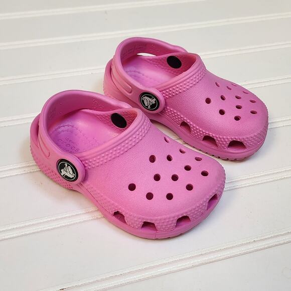 Crocs Other - Crocs Kids Classic Pink Clogs Sandals Size 5 Infant/Toddler